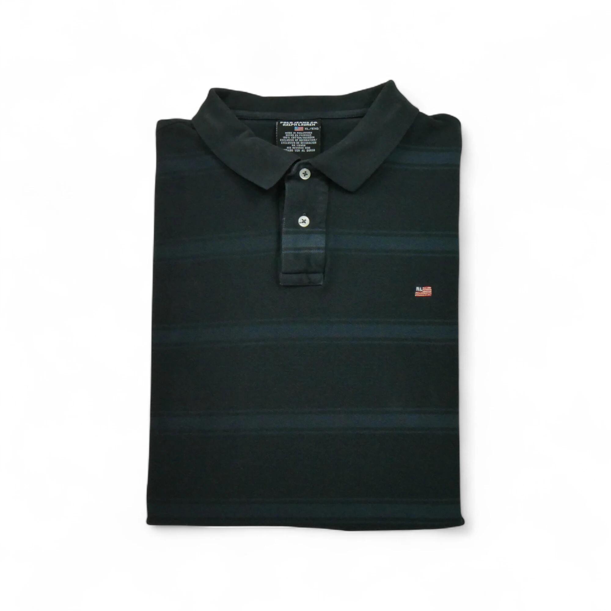 RALPH LAUREN Reconditionné - Polo manches courtes Homme Noir - Bon État