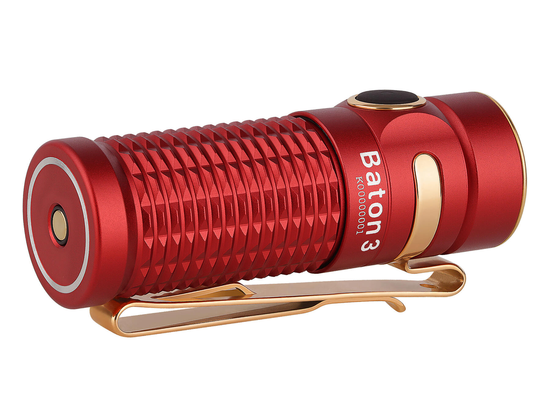 Olight Baton 3 Premium Kit Rood — Zaklamp 1200 Lumen 4/7