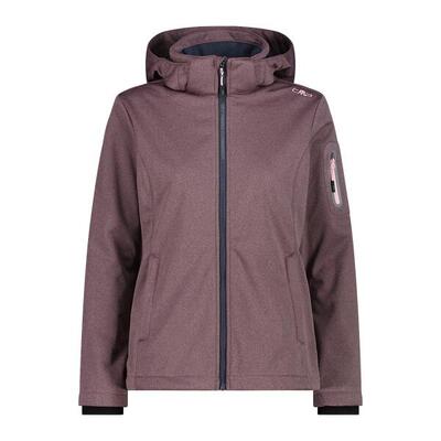 Outdoor Jacken Damen - CMP W Jacket Zip Soft Shell Hood - Pink/Melange