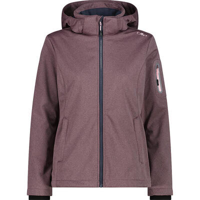 Outdoor Jacken Damen - CMP W Jacket Zip Soft Shell Hood - Pink/Melange