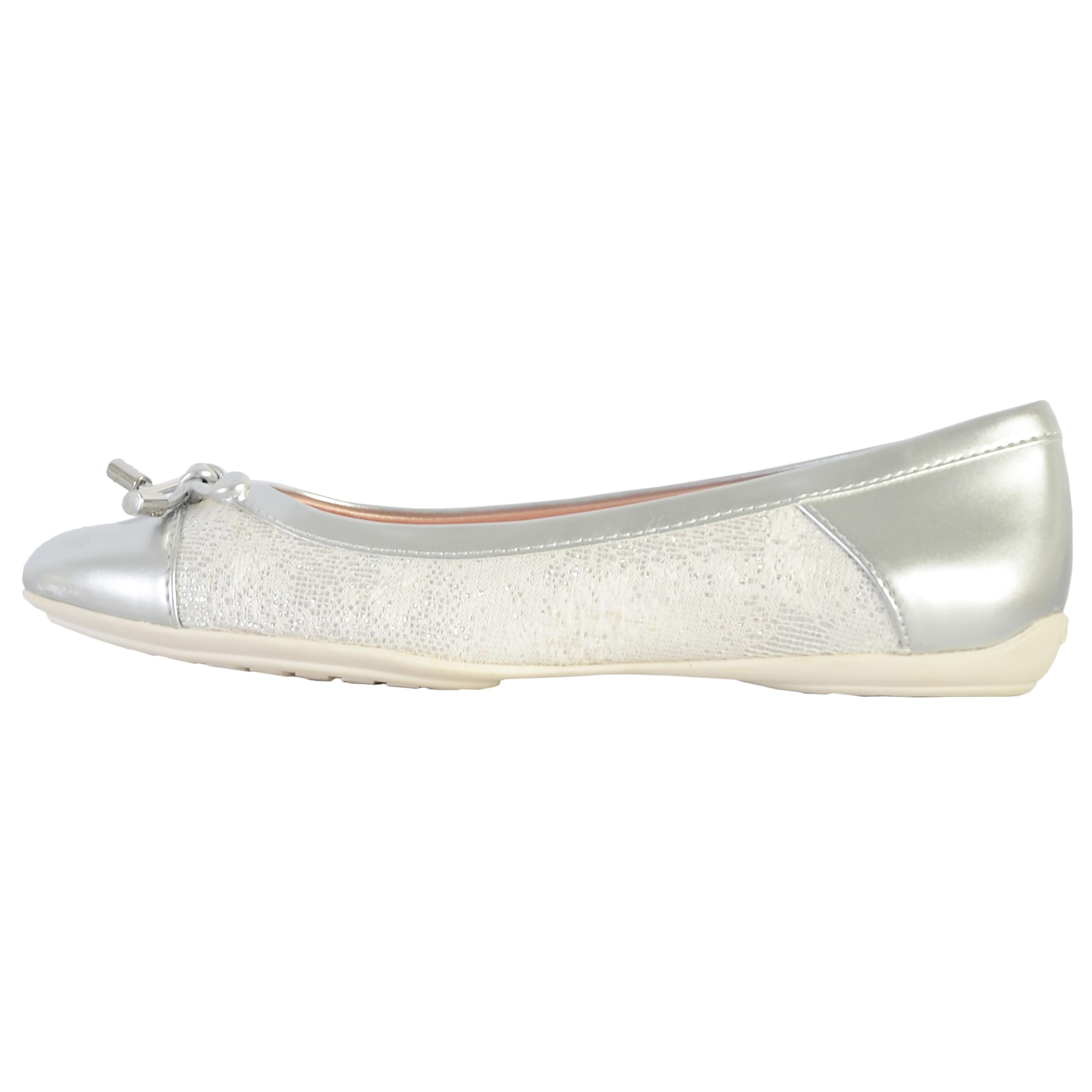 Geox - Basket Cuir Geox Snake - Femme - Ballerines - Blanc - 37 - Decathlon