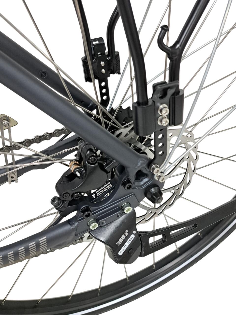 Refurbished, Bicicletta da trekking Kreidler LD - 28 pollici, taglia L, nera 6/7