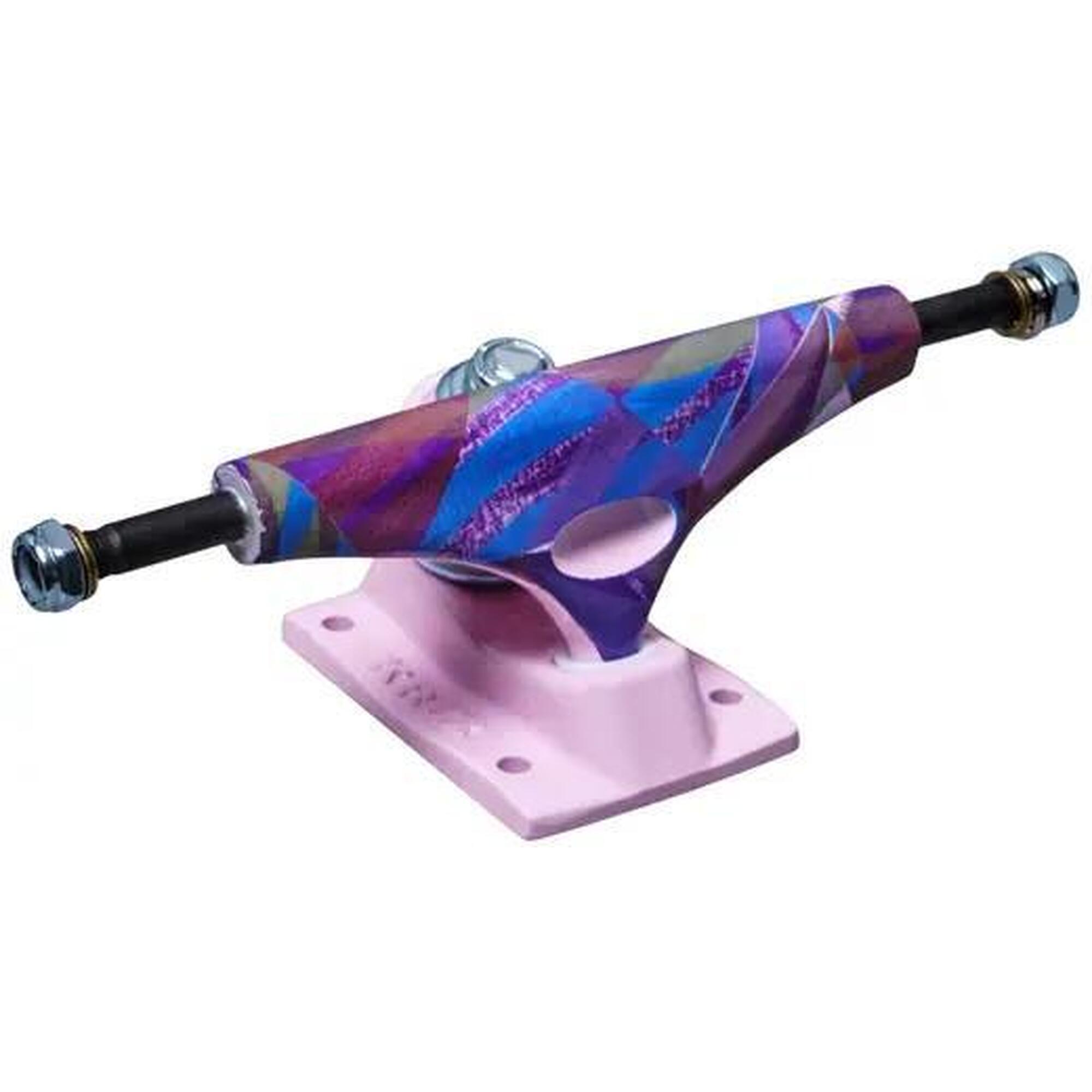 Krux Trucks - Krux K5 Nora Triangle Standard Truck Skate - 8" - Violet - Skateboard Complet - Rose|violet - 8" - Decathlon