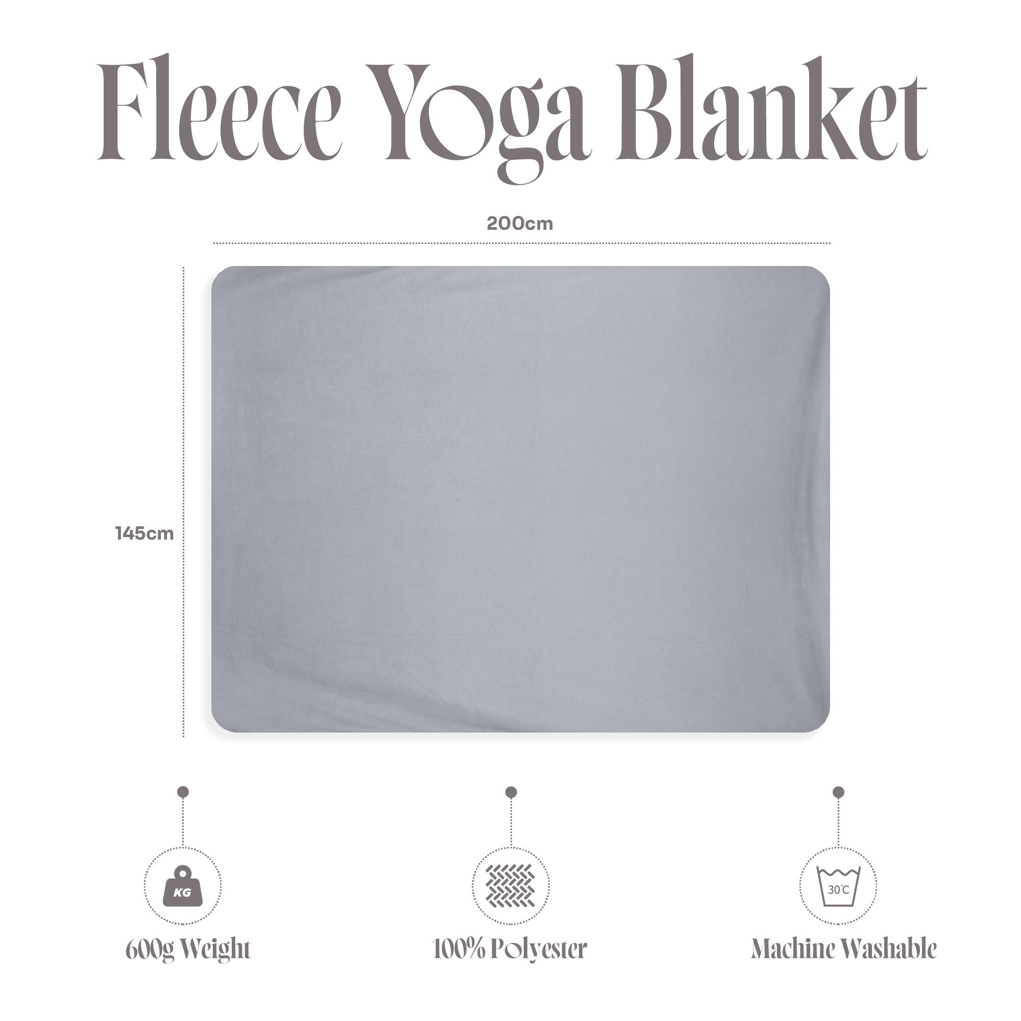 Polarowy koc do jogi Fleece 200x145 cm 4/7