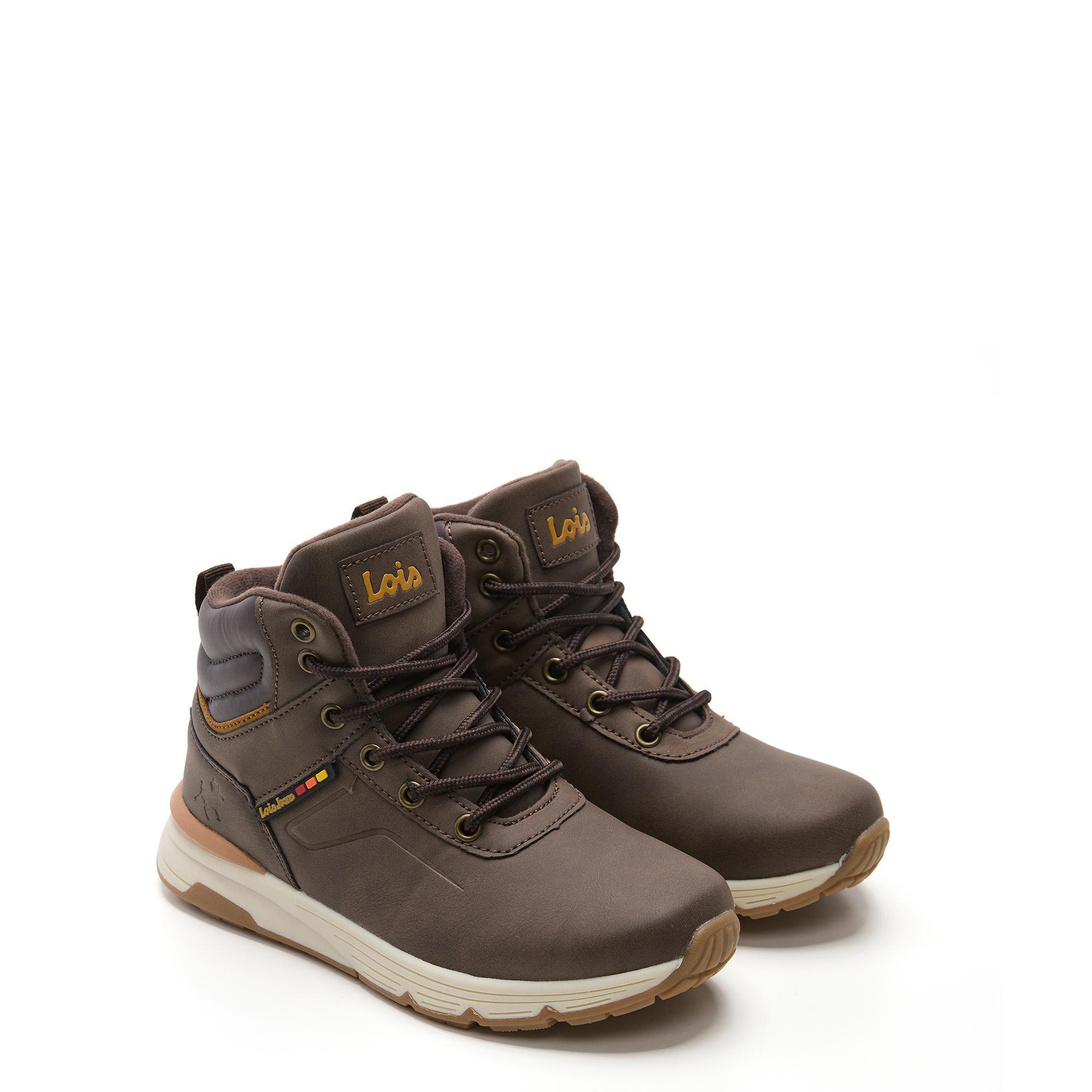 Botines Lois Niño 63305 Marrones con Cordones 2/5