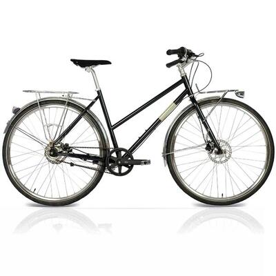 28" dames urban bike street crmo gates carbon drive shimano nexus