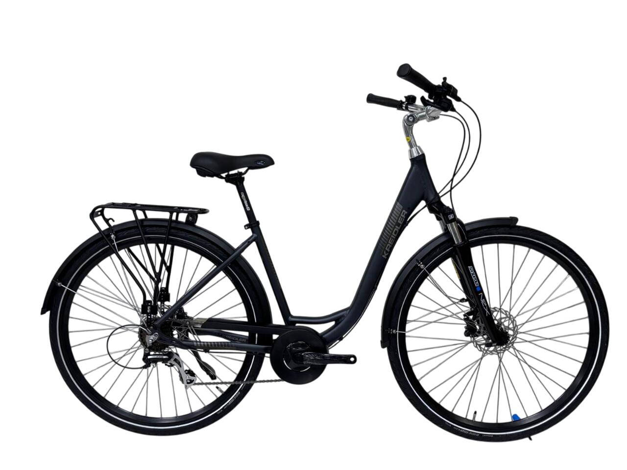 Bicicleta Trekking Kreidler - 28 Inch, S, Negru