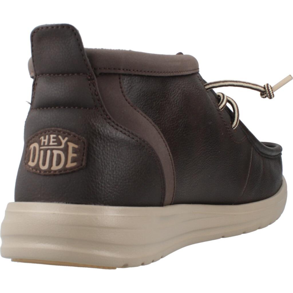 Sneakers Hey Dude Model Wally Mid Gripr Classic Kleur Bruin 3/5