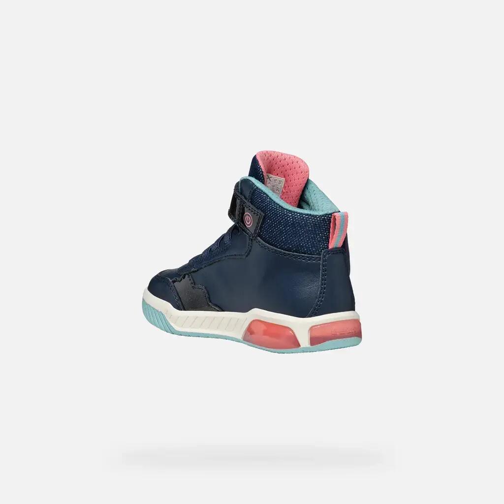Baskets Fille INEK GIRL Bleu Marine/Vert D'eau 4/7