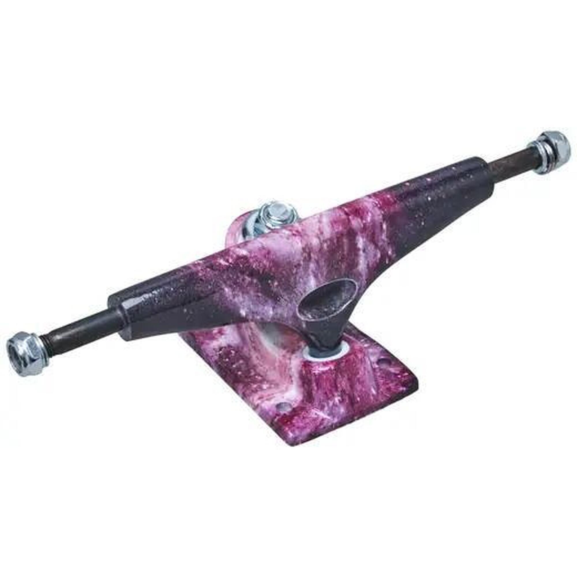 Krux Trucks - Krux K5 Galaxy Standard Truck Skate - 8.5" - Violet - Skateboard Complet - Rose|violet - 8.5" - Decathlon