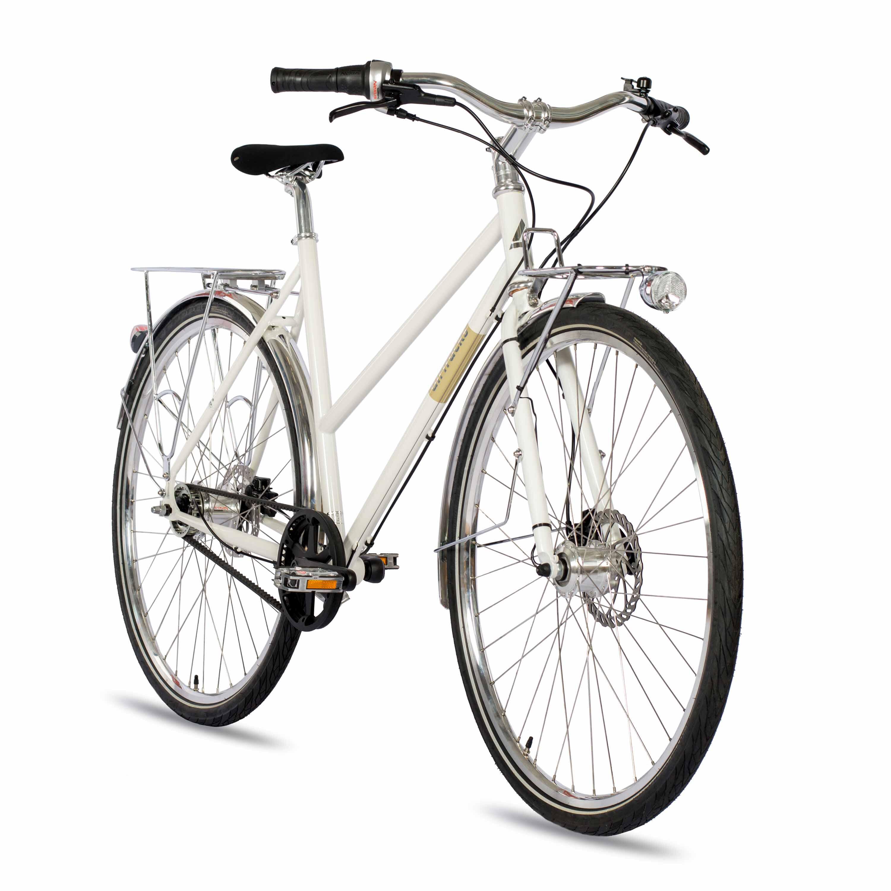 28" Bicicletta urbana da donna STREET CrMo GATES CARBON DRIVE BELT Shimano 7 2/3