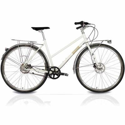 28" dames urban bike street crmo gates carbon drive shimano nexus