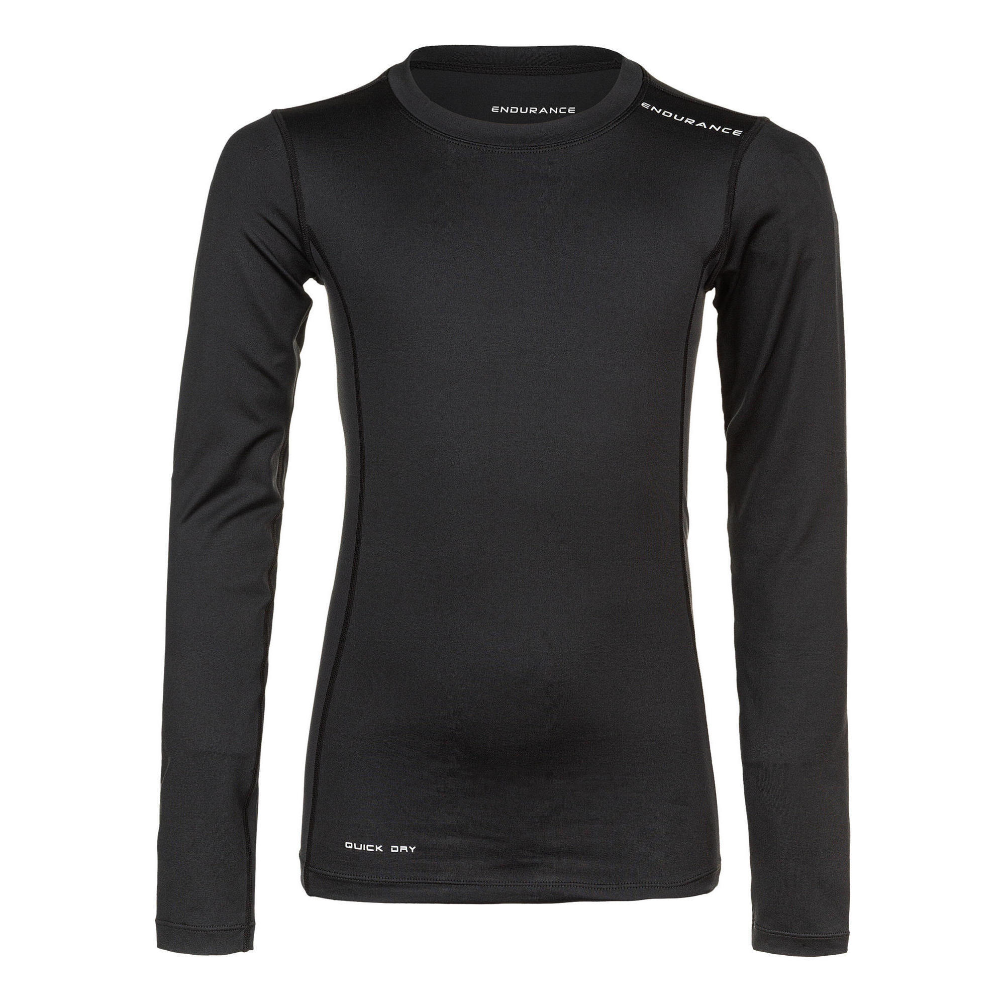 Endurance - Langarmshirt Power V2 Jr. - T-shirt Manches Longues - Noir - Decathlon
