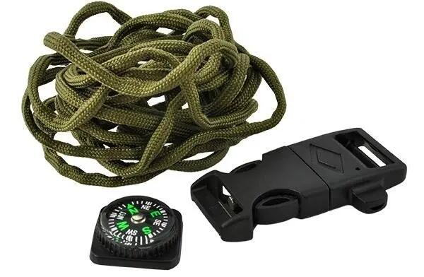Bratara cu busola, rezistenta la apa, verde kaki, inchidere cu clips 2/7