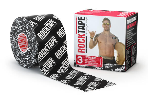 ROCKTAPE RockTape - (5cm x 5m) - Zwart Logo