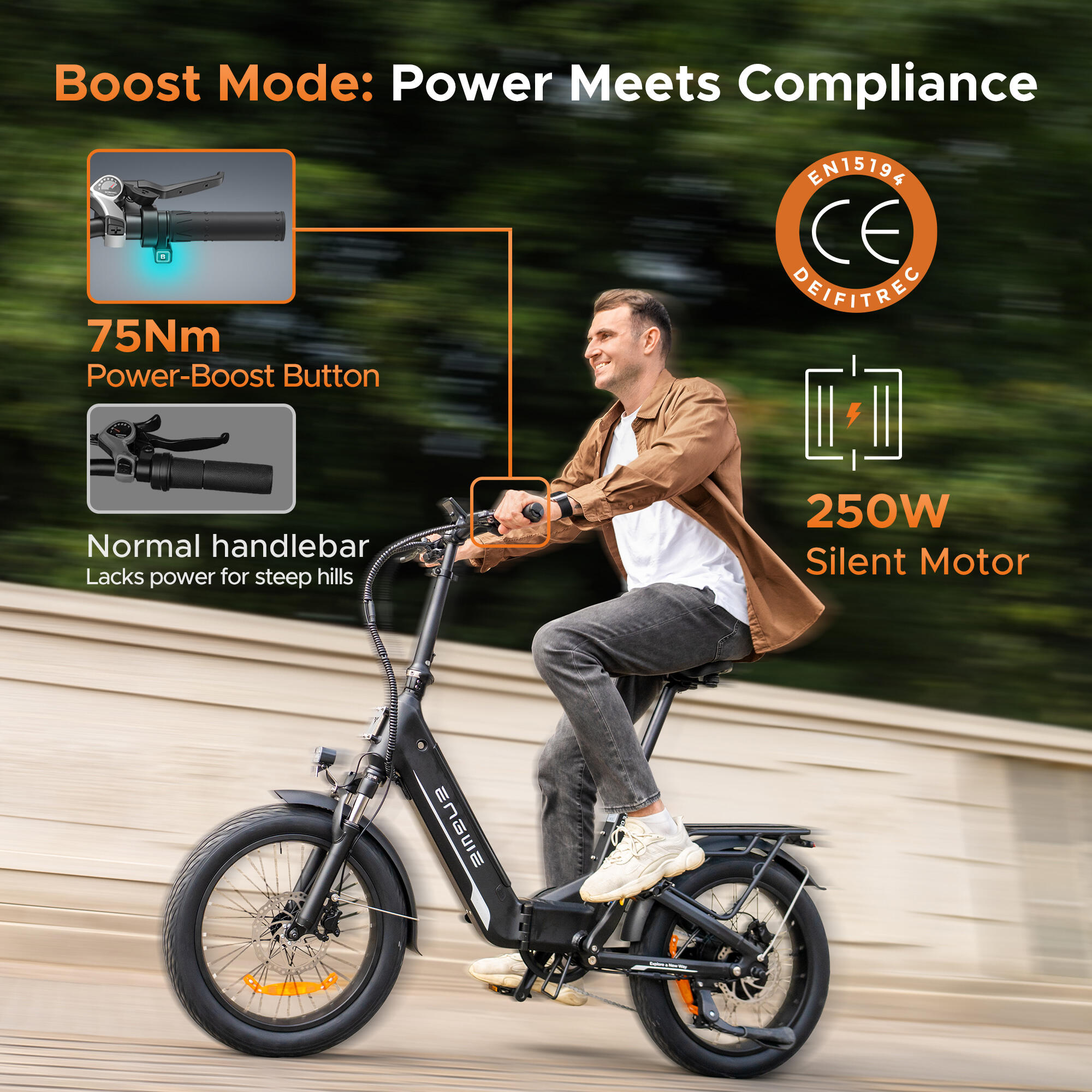 Bicicletta elettrica con SHIMANO 7 Gang, batteria da 48V 13.5Ah, 135 km 2/7