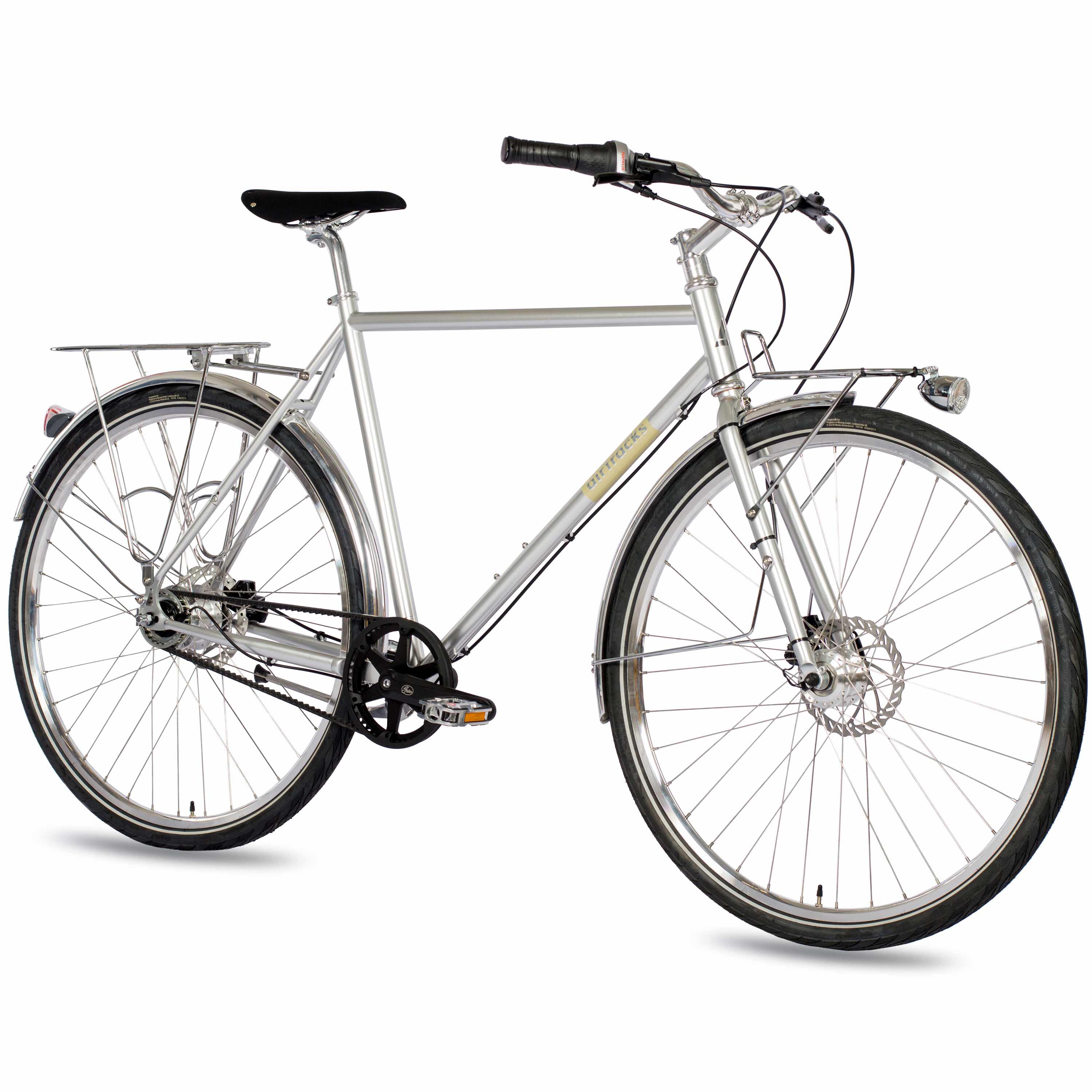 28" Vélo urbain homme STREET CrMo GATES CARBON DRIVE BELT Shimano 7 vitesses 3/3