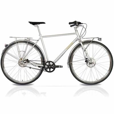 28" Bicicletta urbana da uomo STREET CrMo GATES CARBON DRIVE BELT Shimano 7