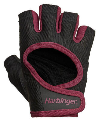 Harbinger women's power stretchback fitness handschoenen - zwart/blauw - s