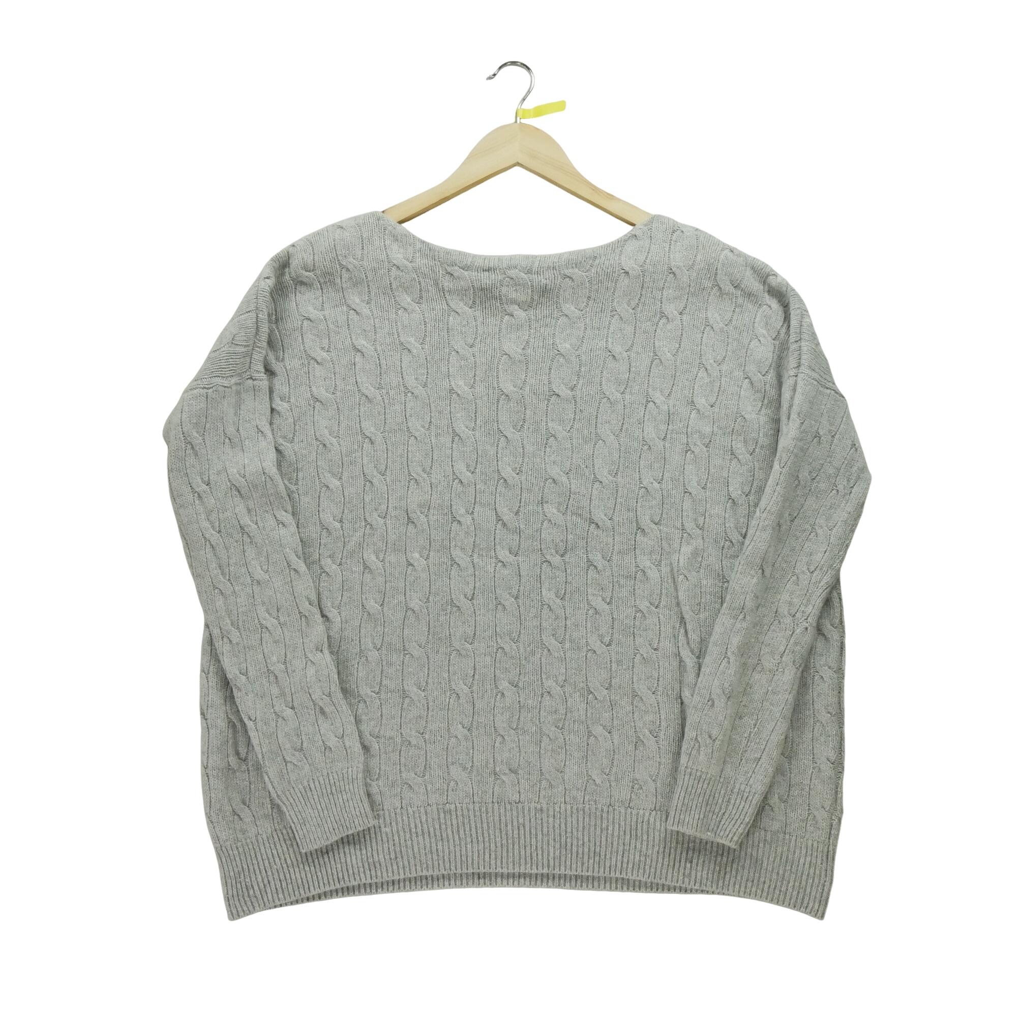 Tweedehands Dames kasjmier grijze trui Goede staat RALPH