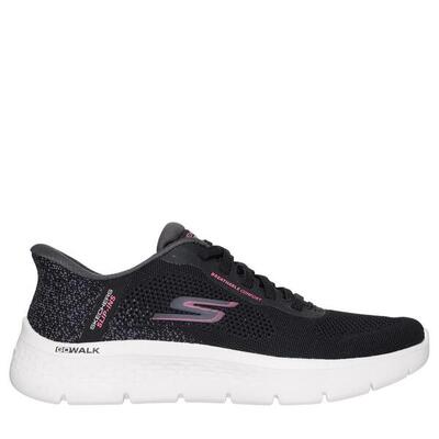 Zapatilla Mujer Skechers Slip-ins Go Walk Flex Malla Negra