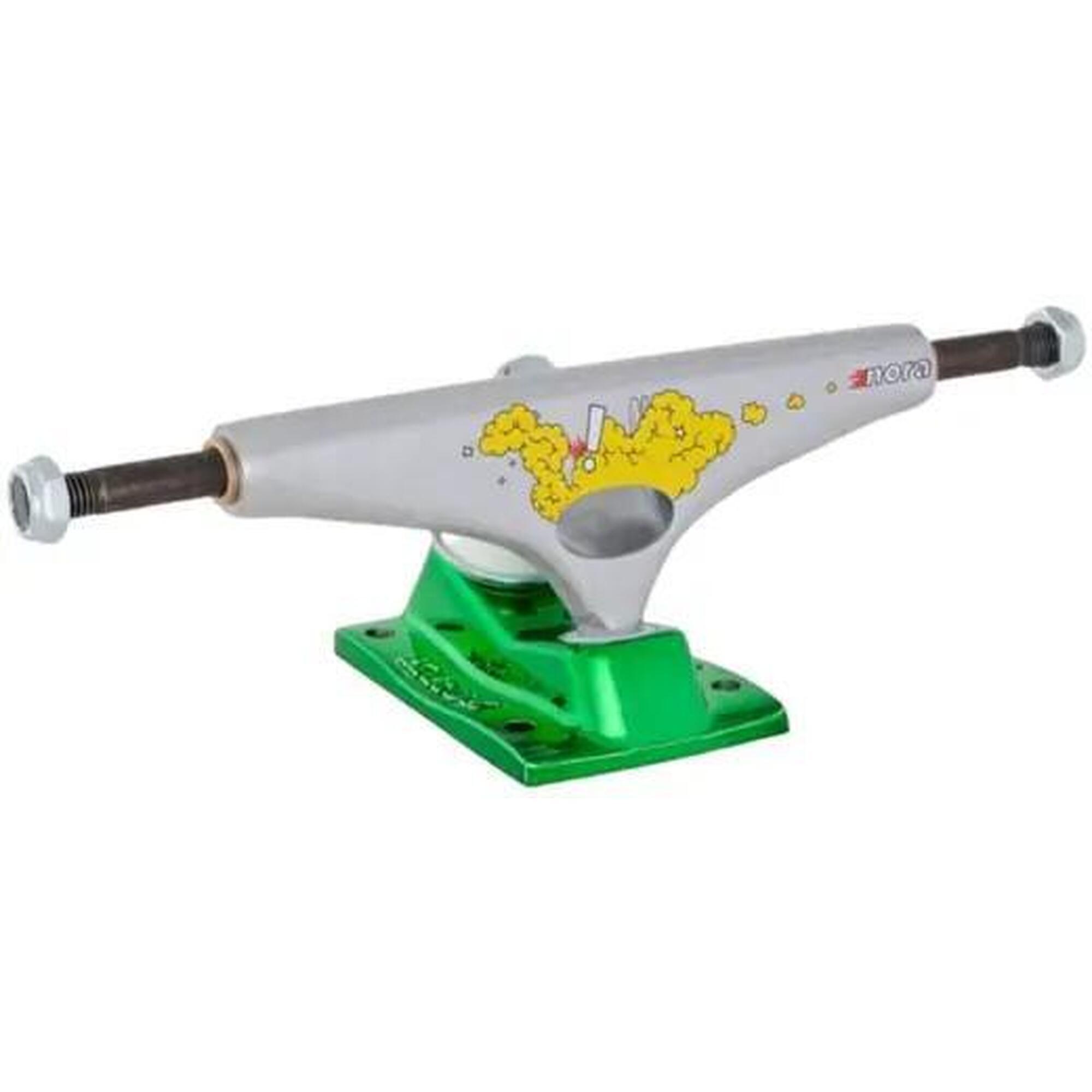 Krux Trucks - Krux K5 Nora By Alexis Standard Truck Skate - 8.5" - Argent - Skateboard Complet - Gris|vert - 8.5" - Decathlon