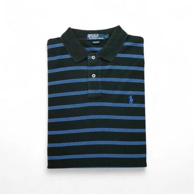 Tweedehands - korte mouw poloshirt voor heren, zwart - goede staat