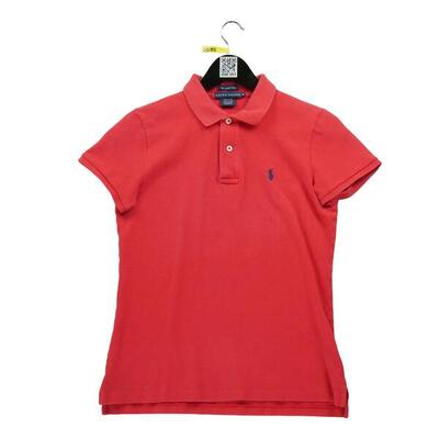 Tweedehands - korte mouw dames poloshirt rood - goede staat