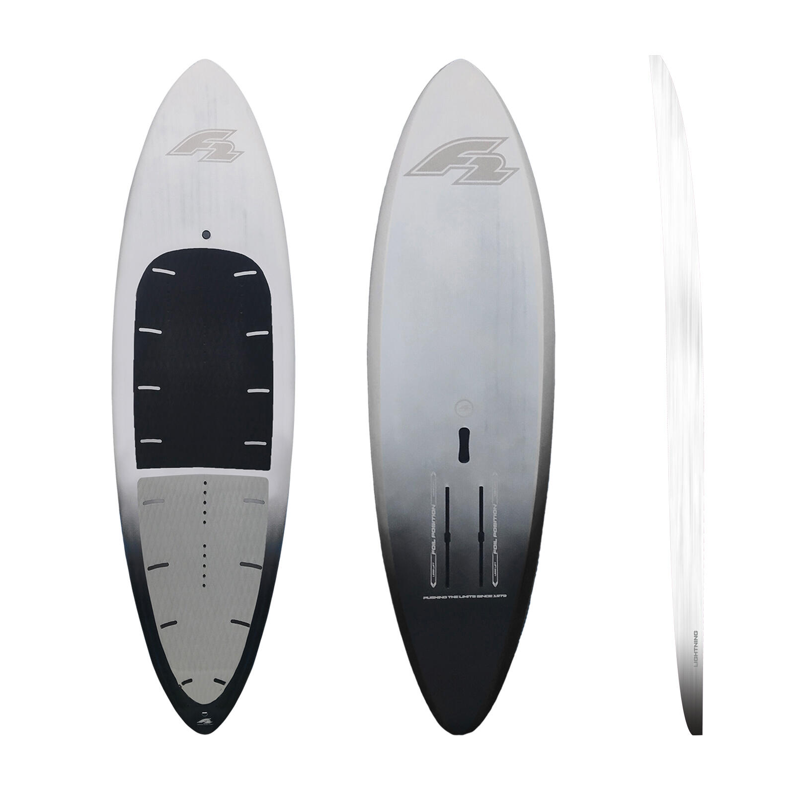 F2 Set Foilboard Lightning Weiss 90,2L + Alu Foil 1700 + Wing 4qm 2/4