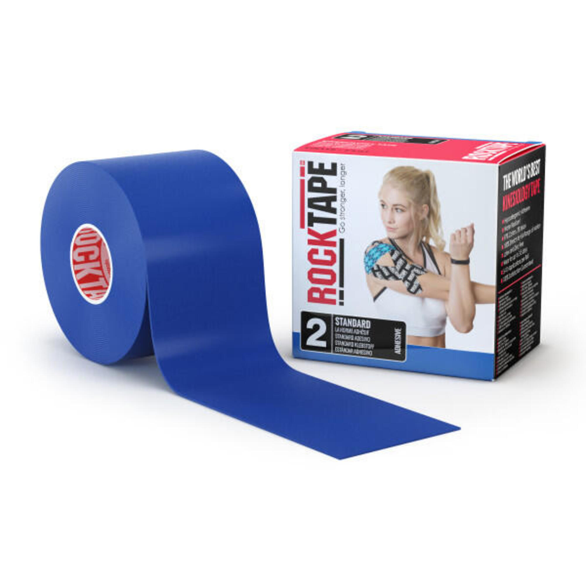 Rocktape - Bande De Kinésiologie Rocktape - Rx (5cm X 5m) - Rouge - Bande De Kinésiologie - Bleu - 5 M - Decathlon