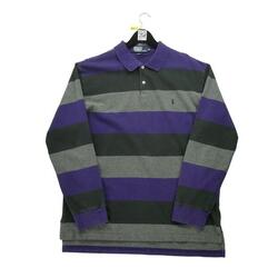 Reconditionné - Polo manches longues Homme Noir - Bon État