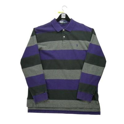 Second life - Langarm Herren Polo Schwarz - In gutem Zustand