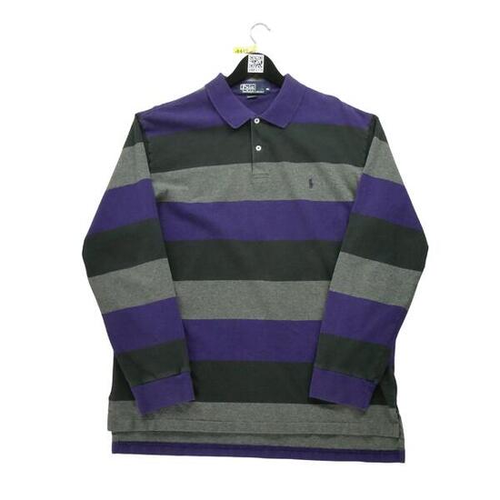 Second life - Langarm Herren Polo Schwarz - In gutem Zustand