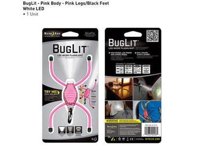 Nite ize - buglit zaklamp - roze