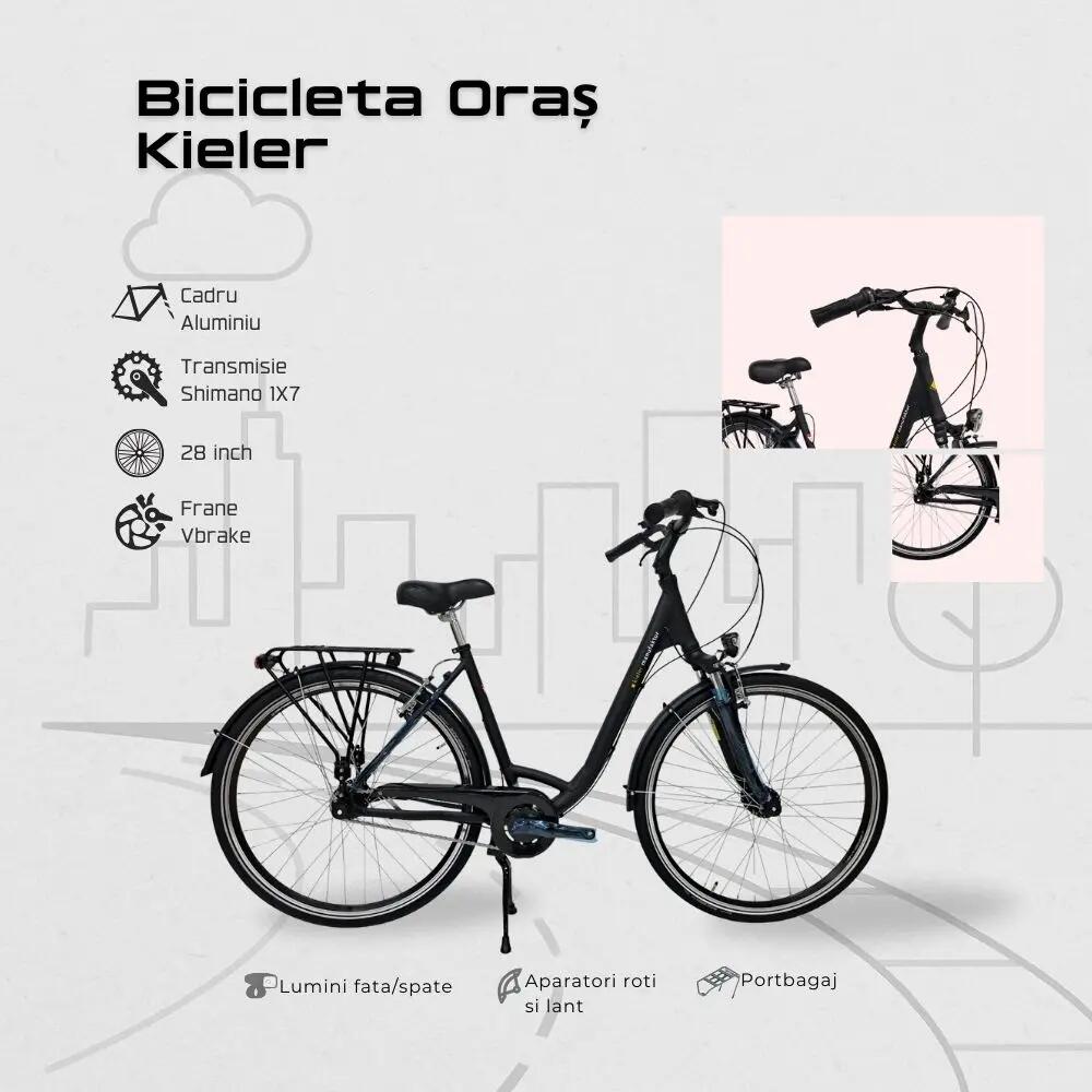 Bicicleta Oras Kieler - 28 Inch, M, Gri Inchis 7/7