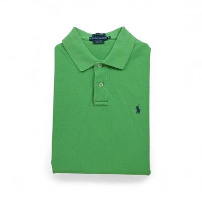 Tweedehands - korte mouw dames polo shirt groen - zeer goede staat
