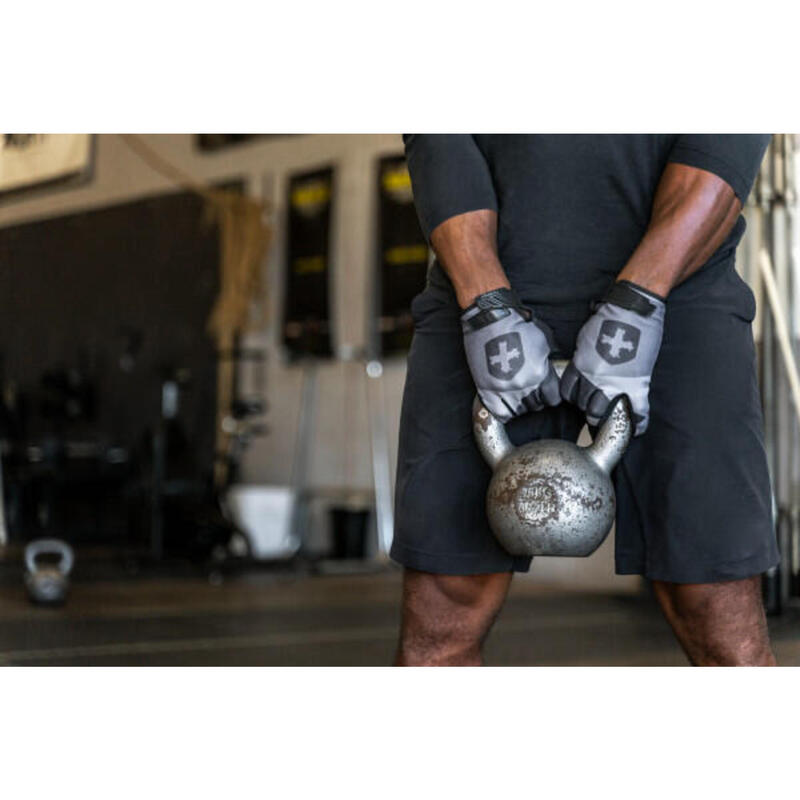 Gants de fitness Harbinger Shield Protect pour hommes - Noir/Gris - L