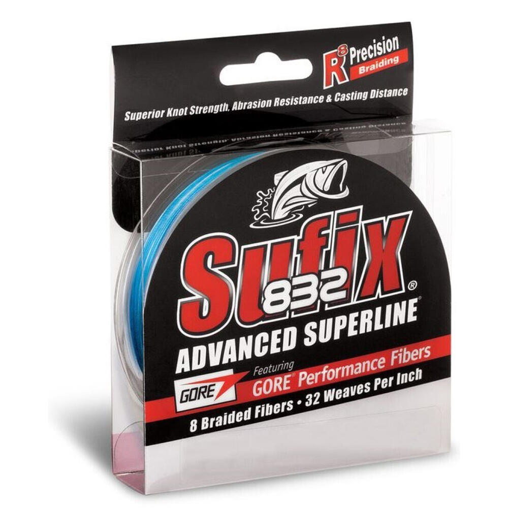 150yd Spool of 80lb Sufix 832 Advanced Superline Fishing Braid - Coastal Camo