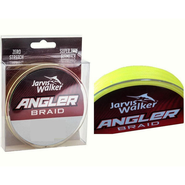 Chartreuse braided fishing line spool