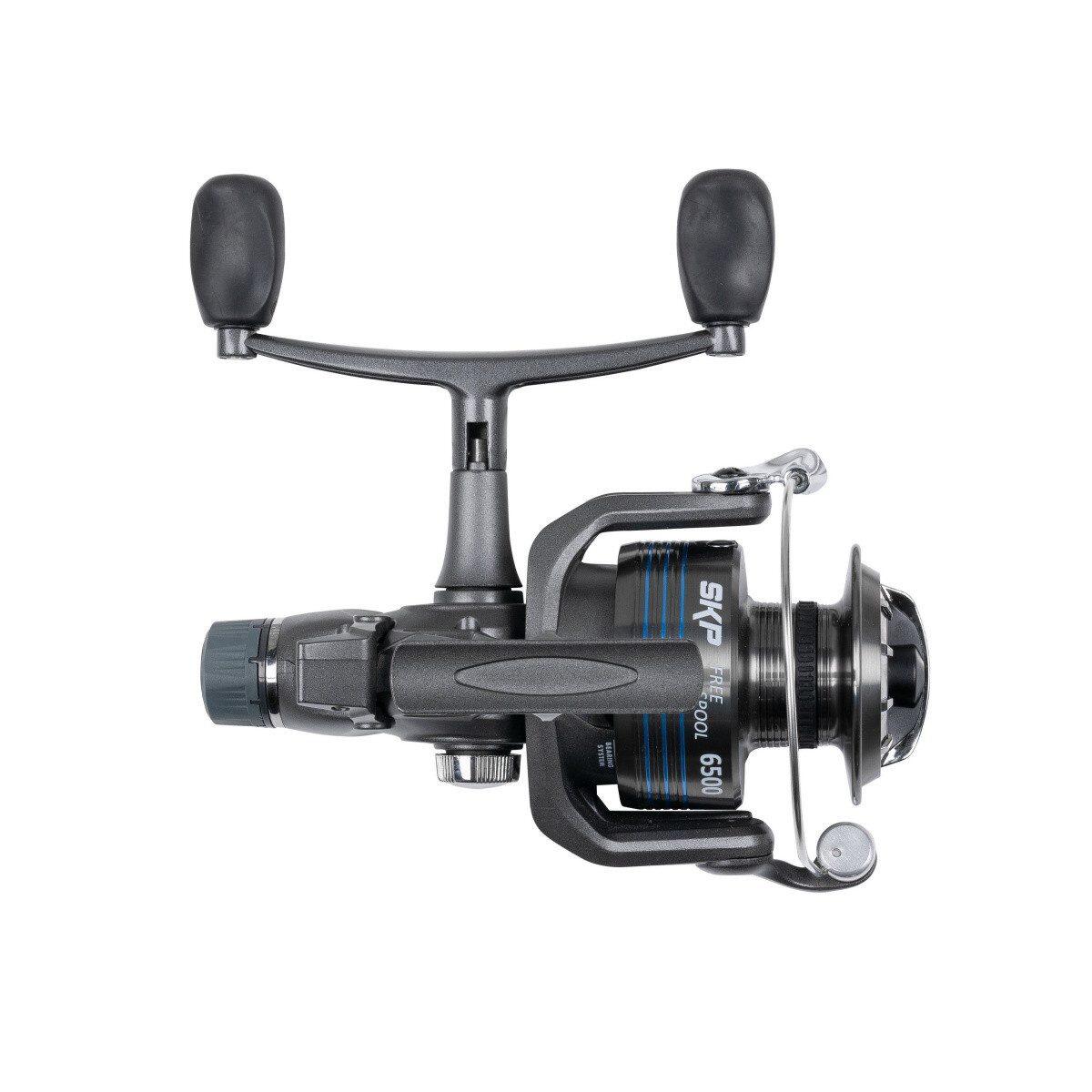 Carrete de bobina libre Shakespeare SKP Freerunner 4000 Baitrunner doble mango 2/3