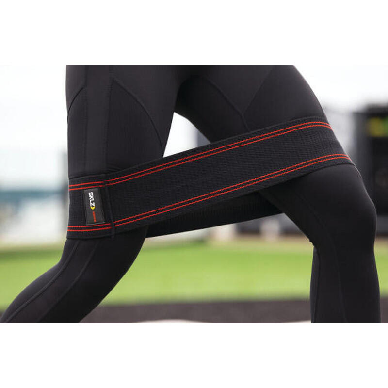 SKLZ Pro Knit Hip weerstandsband medium zwart/rood, medium intensiteit