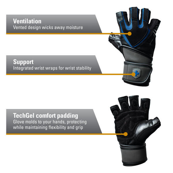 Trainingshandschoenen met polssteun - Grip Wristwrap 3/5