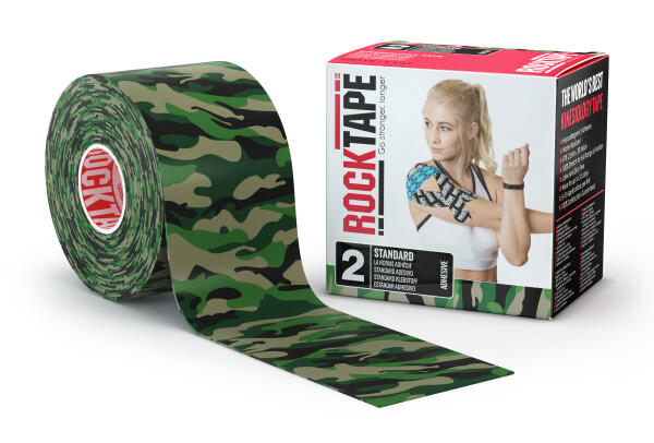 ROCKTAPE RockTape - (5cm x 5m) - Groene camouflage