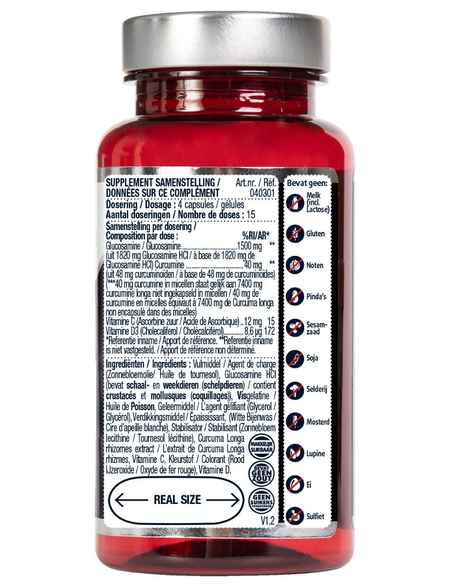 Lucovitaal Glucosamine Curcumine 60 capsules 2/4