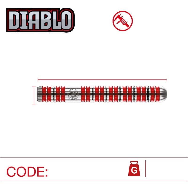 Winmau Steeldart Diablo 24g 6/7