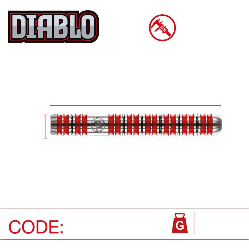 Winmau Steeldart Diablo 24g 4/7