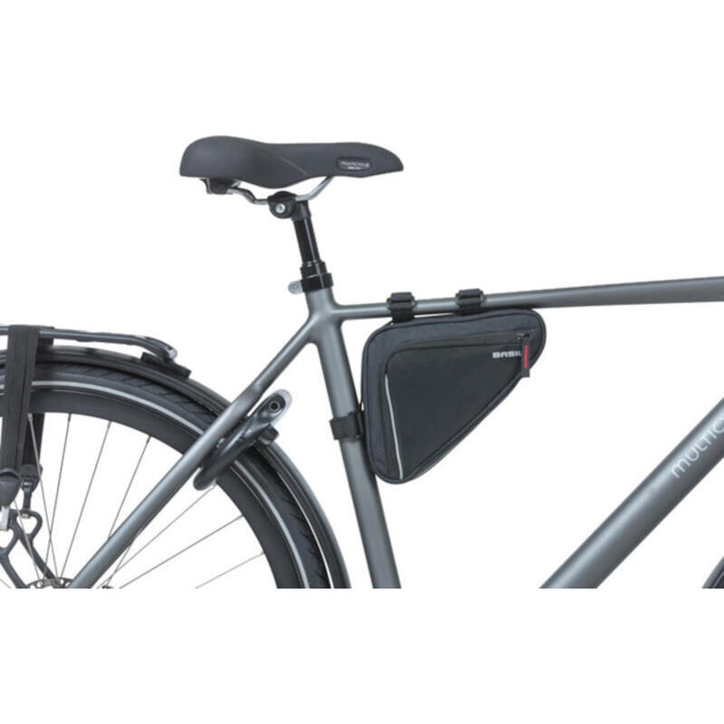 Basil Sport Design frametas M - zwarte fietstas - 1,7L - waterafstotend -