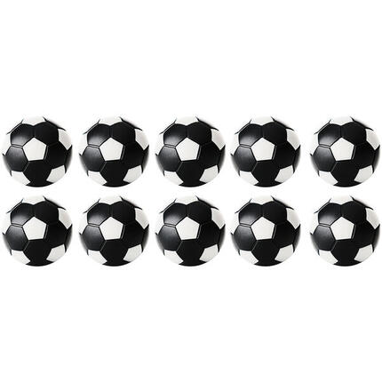 Tafelvoetbal Ballen - 35 mm - Zwart / Wit- 10 stuks