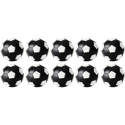 Tafelvoetbal ballen - 35 mm - zwart / wit- 10 stuks