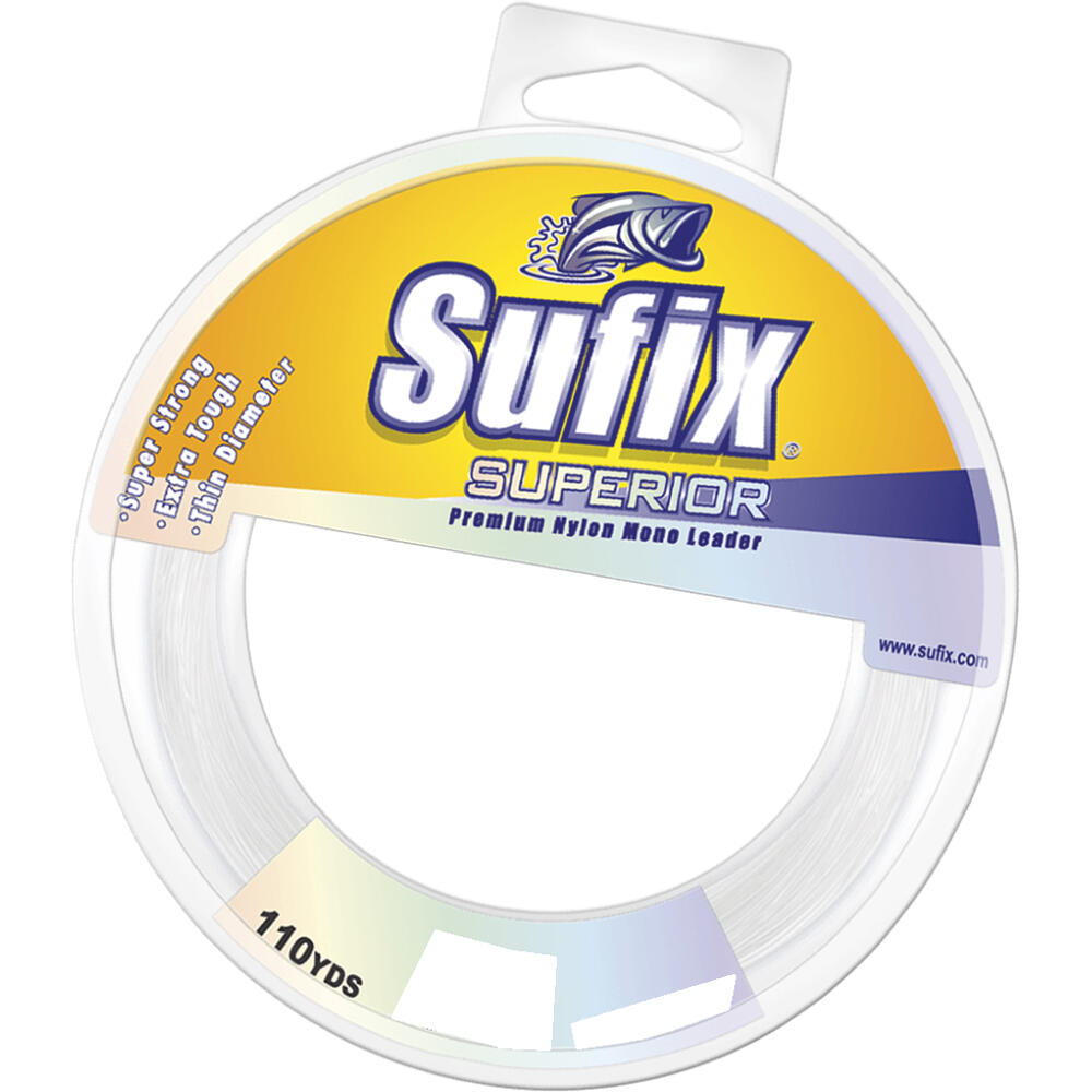 100m Spool of 100lb Sufix Superior Monofilament Fishing Leader Clear Mono Line